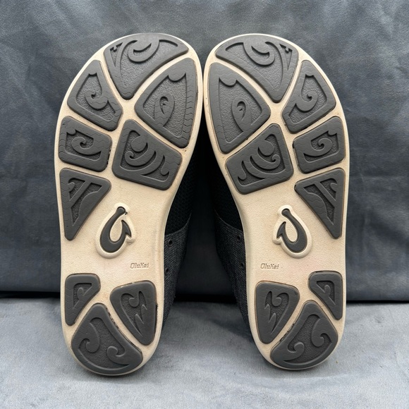 OluKai Nohea Moku Men’s Size 9 Blue Gray No-Tie Boat Shoes Sneakers - Picture 12 of 14